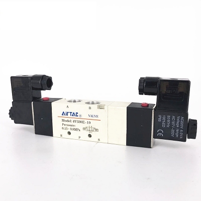 Van điện từ khí nén, solenoid valve AIRTAC 4V330E-10, 4V430E-15, 4V130E-06, 4V230E-08