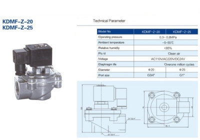 VAN ĐIỆN TỪ, VAN XUNG LƯC, VAN NỔ, VAN GIŨ BỤI  ASCO DMF-Z-20 25 40 50 62