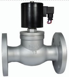 Van điện từ, van nước,ZQDF normally closed 24V normally open high temperature steam heat transfer oil cast steel flange solenoid valve 220V valve DN20-50