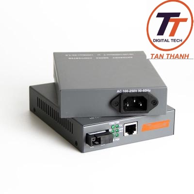 Bộ chuyển đổi quang điện, converter quang Netlink 10/100/1000, 1 kênh quang, 2 kênh quang