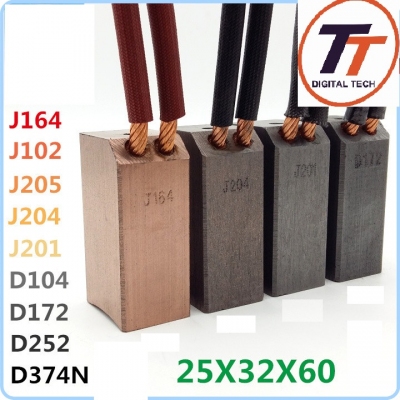 Chổi than D172/J201/J204/J164/MG50/D374N/CH17 25*32*60/65