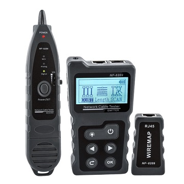 Máy test mạng NOYAFA NF-8209 kiểm tra cáp như Wiremap, Length, PoE