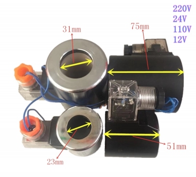 Cuộn hút van thủy lực, Hydraulic solenoid valve coil ,solenoid valve coil MFZ10-37YC, MFB10-90YC MFJ10-37YC, MFJ10-90YC 24V 220V