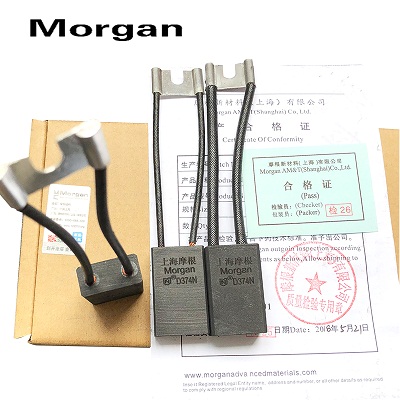 Chổi than Shanghai Morgan Carbon Brush D374N, D374B, CH33, D376, CH36N, CH36