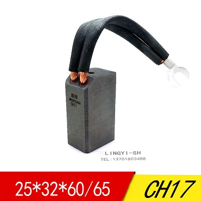 Chổi than Shanghai Lingyi CH17 generator carbon brush 10/12.5/ 16/20X25/32/40mm