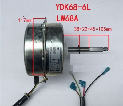 Động cơ quạt giải nhiệt điều hòa air conditioner fan motor YDK68-6L