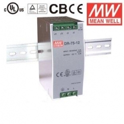 Bộ nguồn MEAN WELL DR-75-24/12/48 24VDC 3.2A 75W, DR-120-12/24/48 12VDC 10A 120W