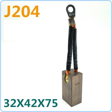 Chổi than Shanghai Nanzheng carbon brush J102 J204 32*42*75mm