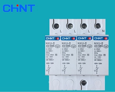 Thiết bị chống sét, Chint surge protector  NXU-II NU6-II 20KA-100KA1P-4P NXU-II / F