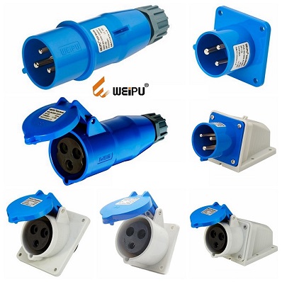 Ổ cắm-phích cắm công nghiệp Weipu Industrial plug TYP231 TYP3601 TYP5601 TYP6601 TYP531 TYP631 TYP2601 16A 3 chấu IP44