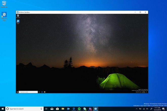 Microsoft ra mắt tính năng “Windows Sandbox” để chạy máy ảo trong Windows 10